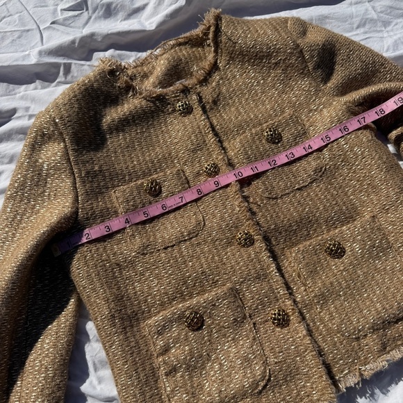 Luxe Textured Tweed-Style Jacket – Size S - Picture 3 of 6